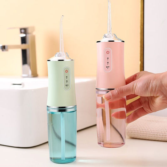 Hydropulseur dentaire portable rechargeable USB, jet d'eau 240 ml, nettoyeur de dents. Présentation
Caractéristiques de l'hydropulseur
