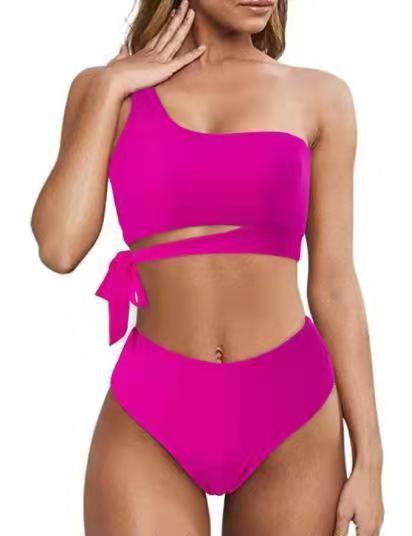 Women's High Waist Bikini Swimsuit With Straps