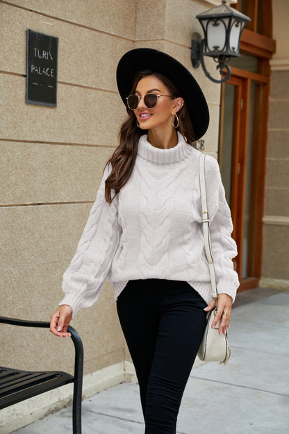 Pull à manches trompette pour femme