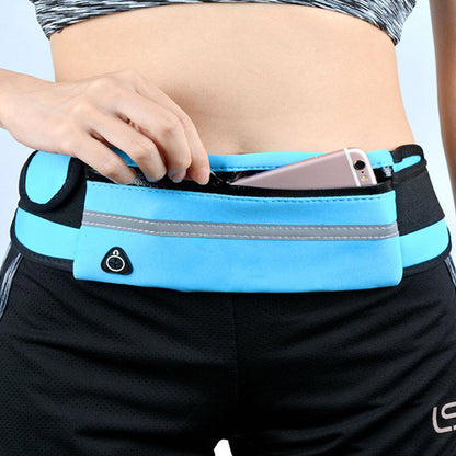 Sac banane de fitness avec poche, ceinture fine pour course à pied, jogging, randonnée, cyclisme, entraînement, sport, salle de sport parfait pour toute vos activités.