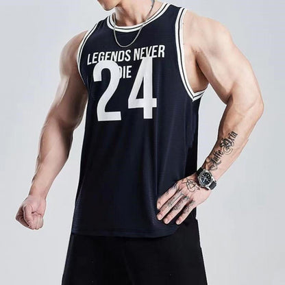 Gilet de sport à séchage rapide en maille élastique