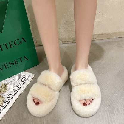 Chaussons moelleux pour femmes, pantoufles de chambre moelleuses
