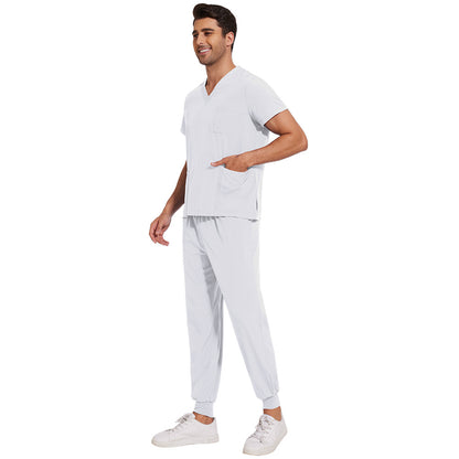 Mens Quick-Drying Comfortable And Stretchy Scrubs Set For Work