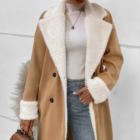 Manteau en laine pour femme très classe cozy et chaud