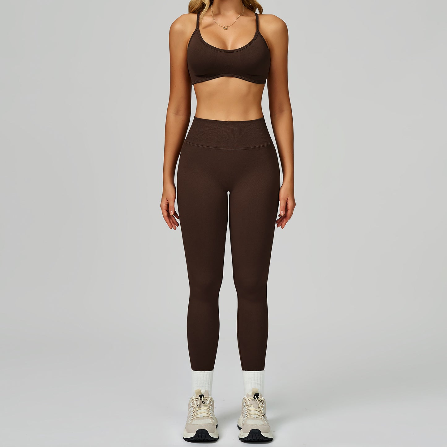 Seamless Yoga Set High-waisted Fitness Workout Outfit