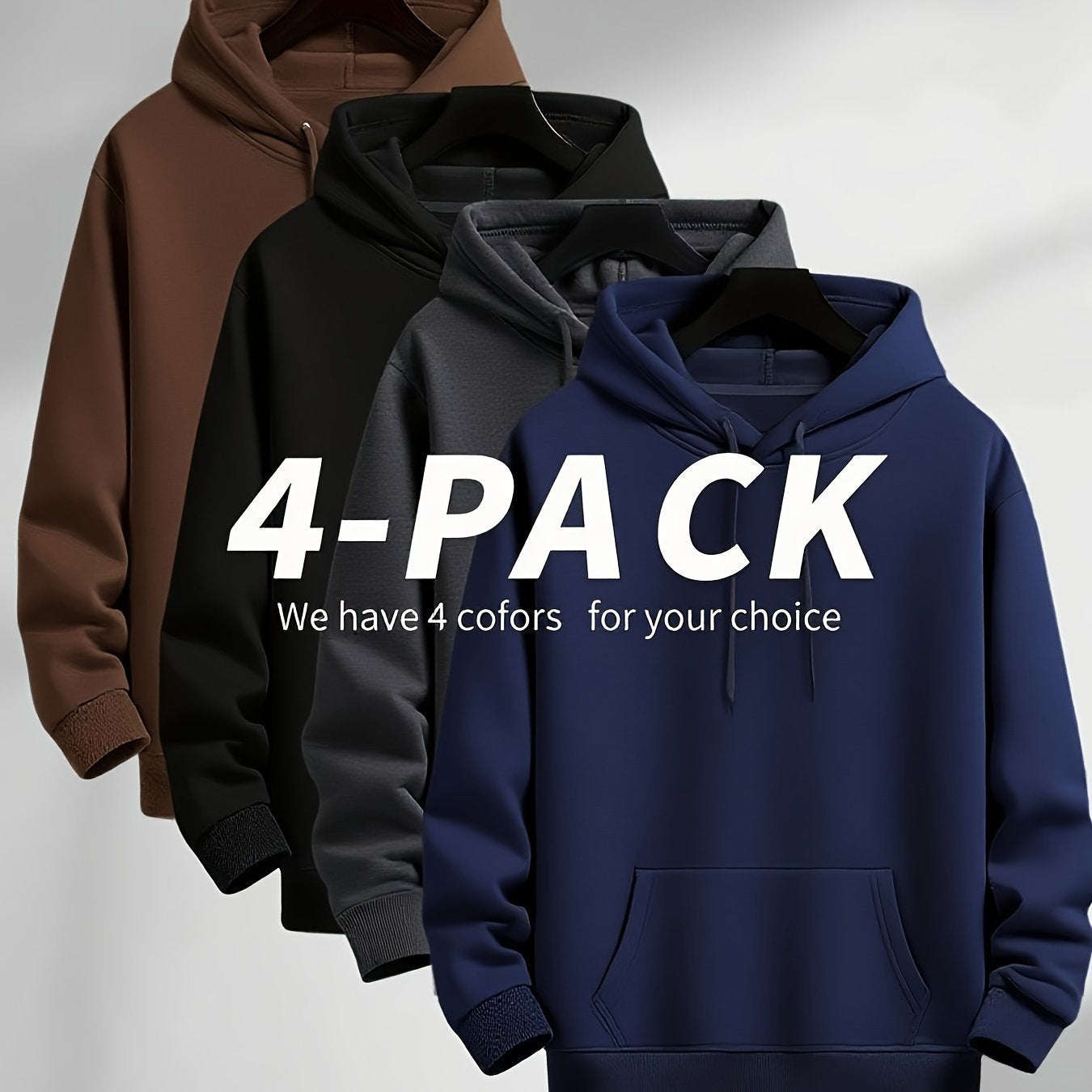 Men's Heavyweight Hoodie Kangaroo Pocket Sweatshirt