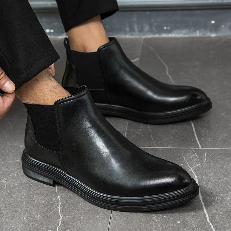 Bottes chaude à bout pointu avec style grande taille mode pour homme
