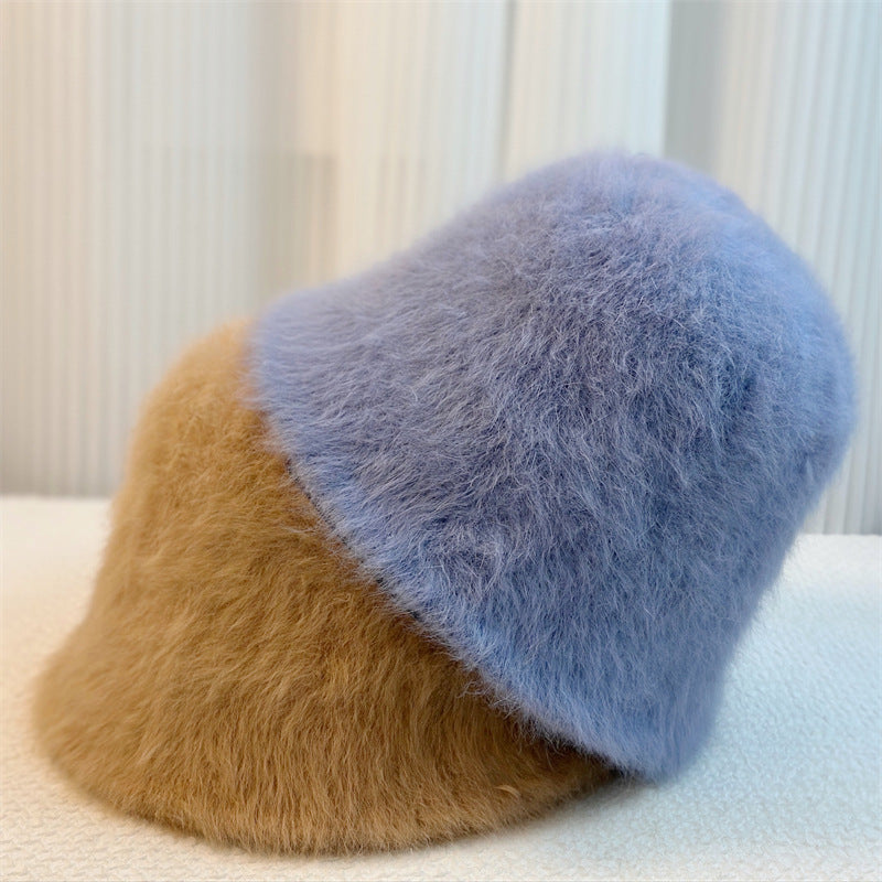 New Versatile Rabbit Fur Bucket Hat