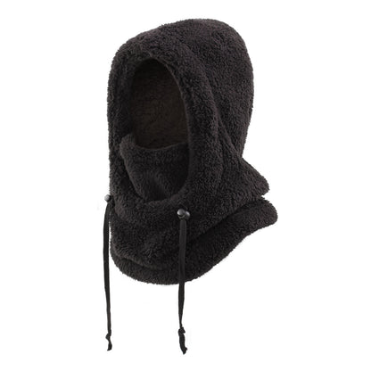 Warm Ear Protection Scarf Integrated Hat For Winter Thickened