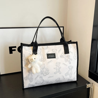 Women's Large Capacity Portable Printed Tote