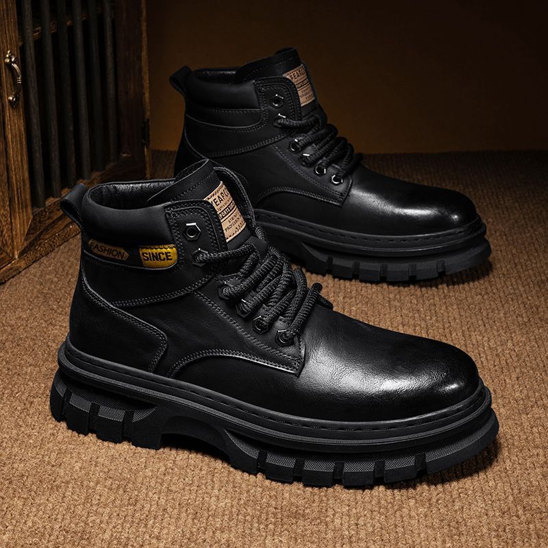Bottes Martin montantes tendance pour homme, style britannique,