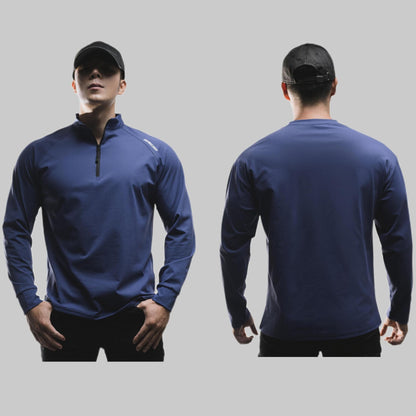 Pull de sport décontracté à manches longues et col rond en coton clone