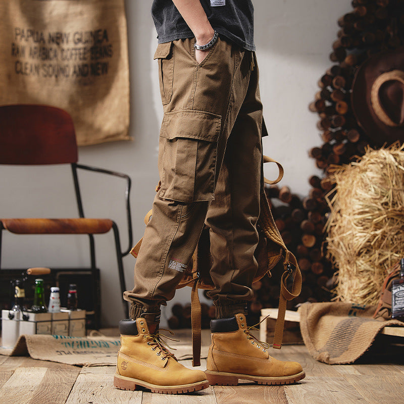 Pantalon cargo ample et droit pour homme lire la description de l'article pour bien choisir votre grandeur