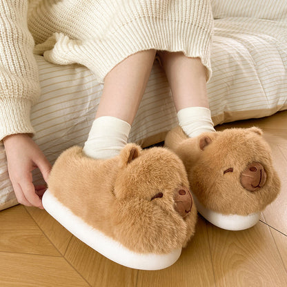 Women's Winter Bag Heel Outer Wear Home Cotton Slippers