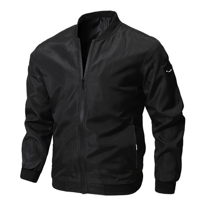 Manteau décontracté de couleur unie pour homme, printemps et automne