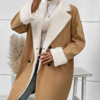 Manteau en laine pour femme très classe cozy et chaud
