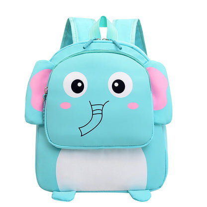 Kindergarten Fashion Burden Alleviation Backpack Cute Animal Image Macaron Color