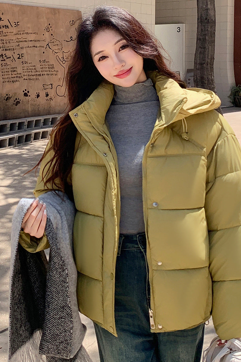 Loose Women's Short Coat For Petite To Keep Warm And Look Taller