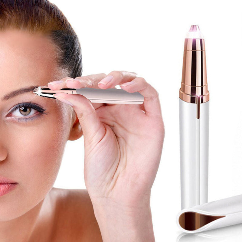 Épilateur de sourcils Maquillage professionnel complet – tondeuse à sourcils pour visage, taille-bordures pour sourcils, maquillage et mise en forme des sourcils pour femme