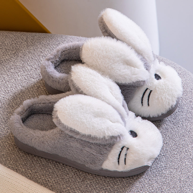 Chaussons chauds pour enfants en forme de lapin de dessin animé