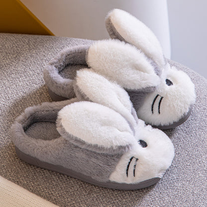 Chaussons chauds pour enfants en forme de lapin de dessin animé