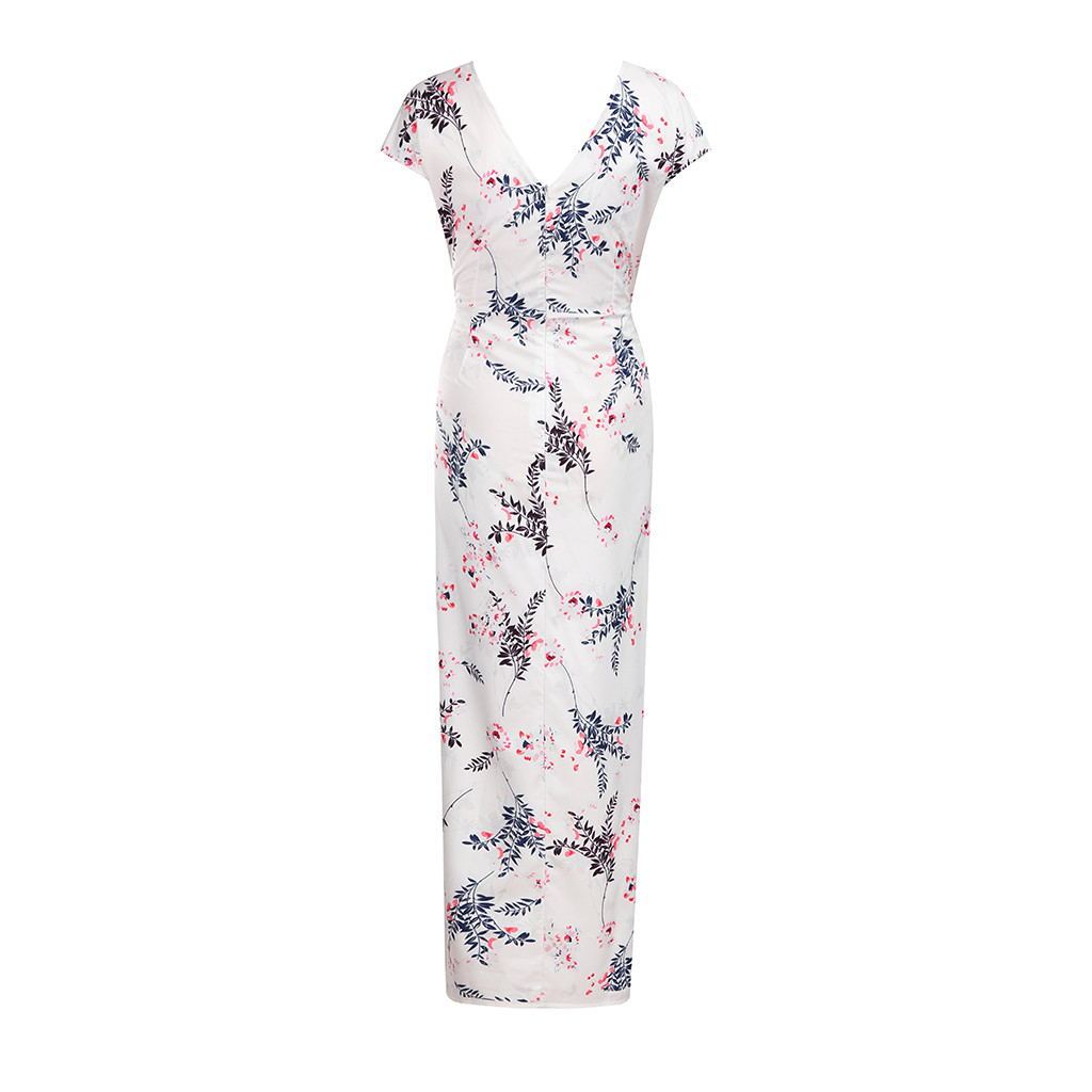 Robe longue avec motif