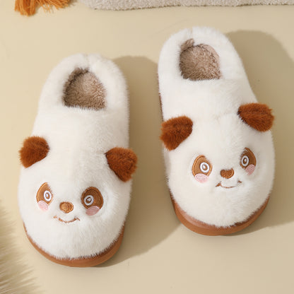 Chaussons en coton à motifs de dessins animés pour l'automne et l'hiver, pour la maison et l'intérieur
