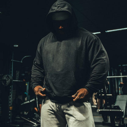 Heavyweight Solid Color Hoodie With Reinforced Hood That Doesn't Sag