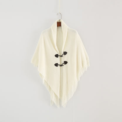 Cardigan kimono ample automne/hiver pour femme, long sans manches, poncho, châle magique de couleur unie, pull tricoté