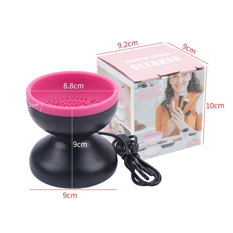 PROMO %Machine de nettoyage de pinceaux de maquillage électrique portable et automatique USB