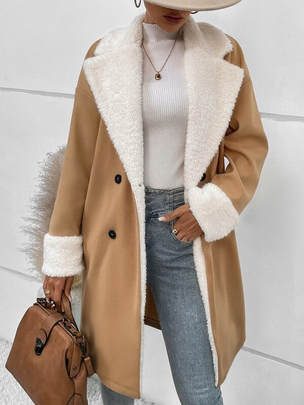 Manteau en laine pour femme très classe cozy et chaud
