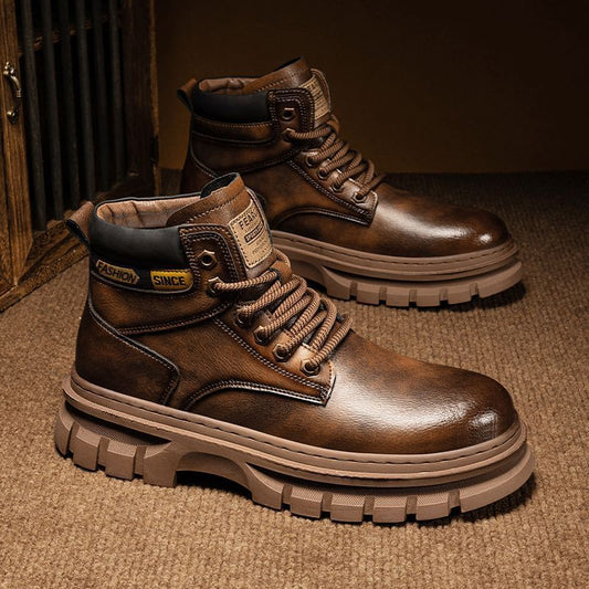 Bottes Martin montantes tendance pour homme, style britannique,