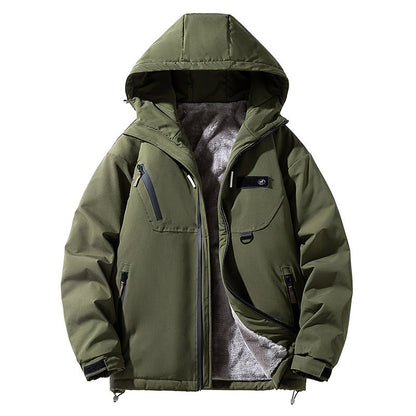 Vêtements chauds en velours rembourrés et épais en coton stylée pour homme