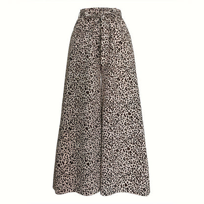 Stretch Slim Women Belt Bow Trousers