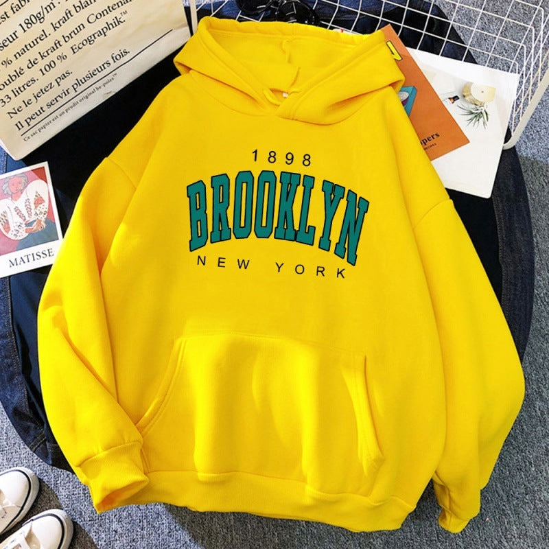 Sweat à capuche imprimé Brooklyn New York 1898