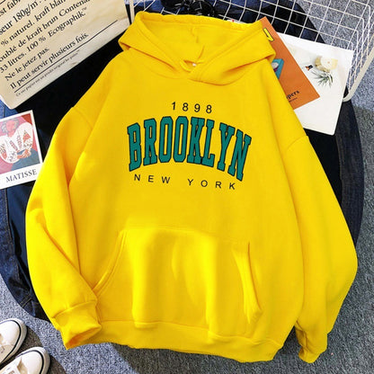 Sweat à capuche imprimé Brooklyn New York 1898