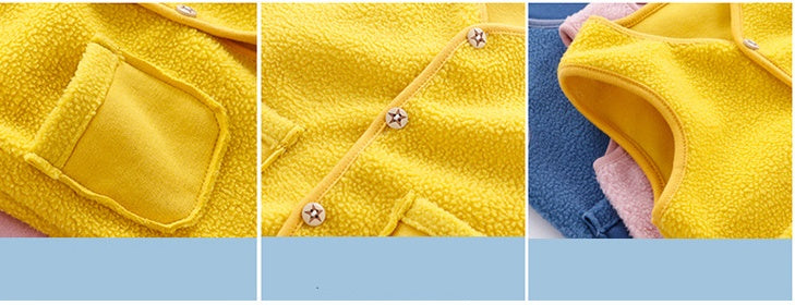 Padded Upper Cardigan To Keep Warm Children's Vest