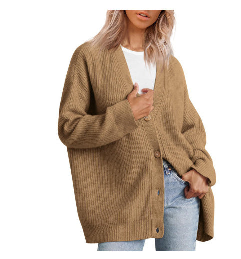 Cardigan de couleur unie populaire pour femmes