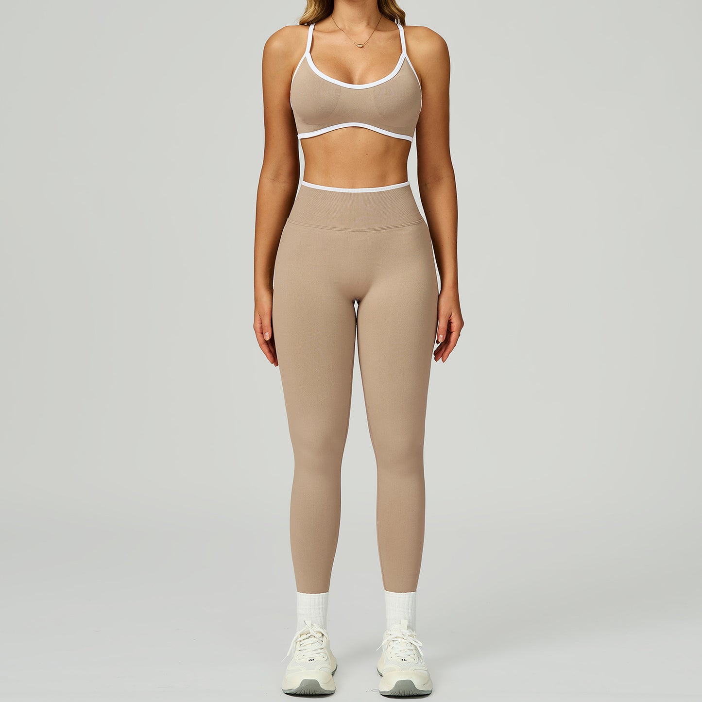 Seamless Yoga Set High-waisted Fitness Workout Outfit