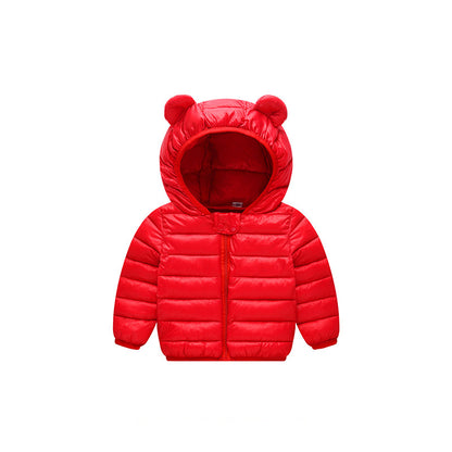 Children's down jacket autumn and winter warm coat light cotton padded coat
