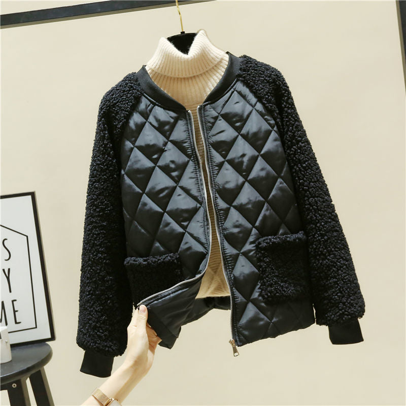 Women's Thickening Short Stitching Cotton-padded Jacket