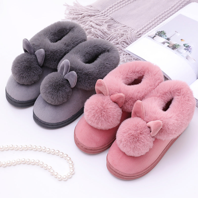Chaussures à longues oreilles en coton pour hommes et femmes