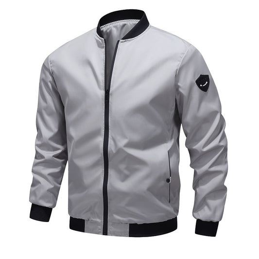 Manteau décontracté de couleur unie pour homme, printemps et automne