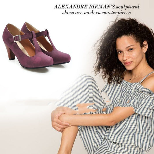 Women's Shoes Spring And Autumn Buckle T-strap