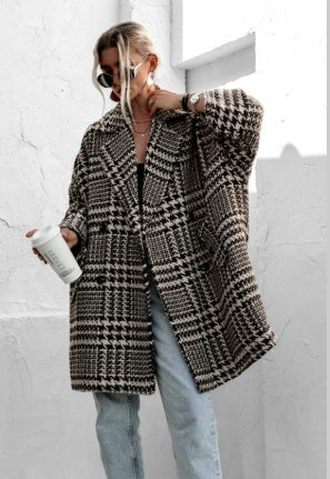 Nouveau manteau en laine épais pour l'automne et l'hiver