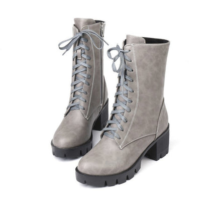 Women's European And American Taiwan Platform Martin Boots
