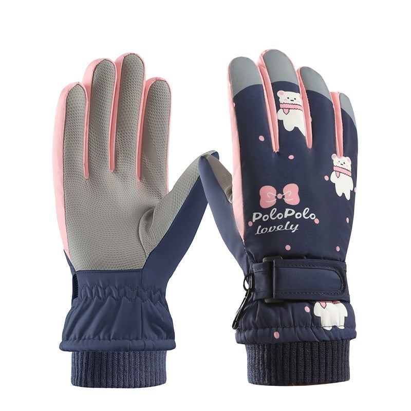 Gants pour Enfants avec Motifs Oursons Plusieurs choix de couleurs