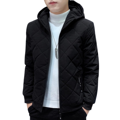 Veste polaire à carreaux diamants Manteau rembourré en coton