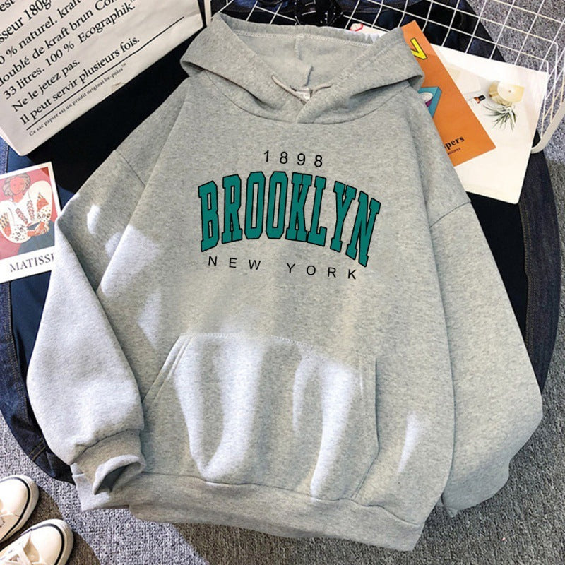 Sweat à capuche imprimé Brooklyn New York 1898