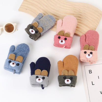 Mitaines Pour Enfants Mignons Oursons Parfait pour l'hiver
